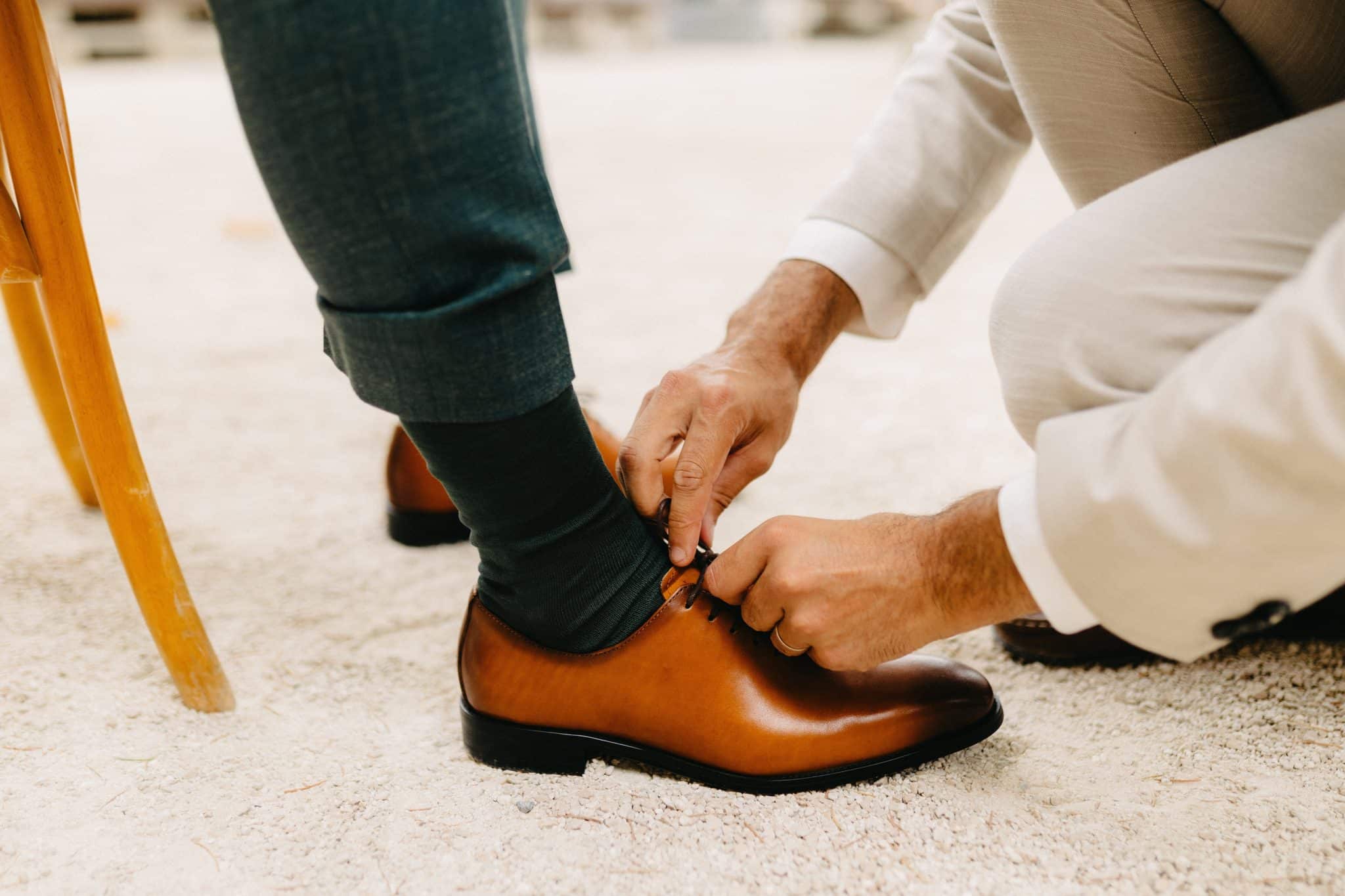 Chaussure costume sur mesure mariage