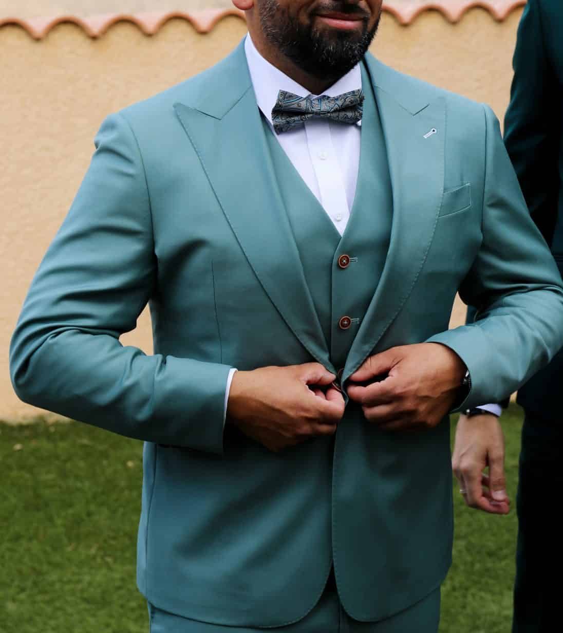 costume mariage guinguette veste cran aigu