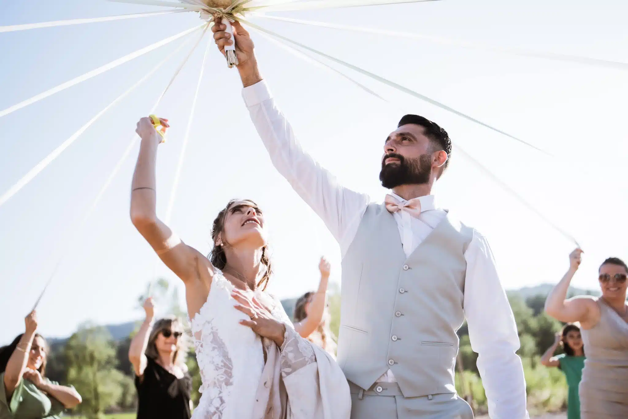 mariage guinguette gilet