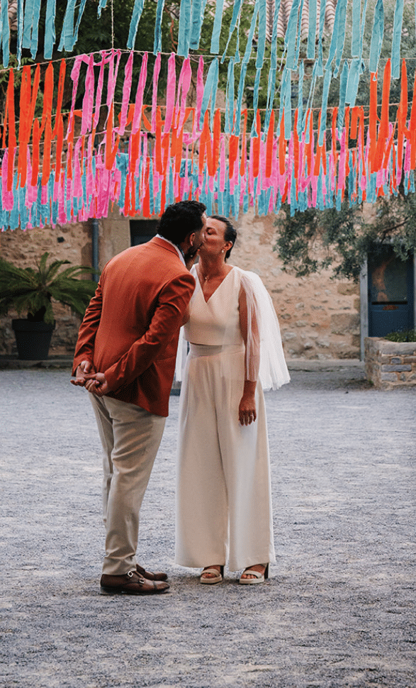 Veste couleur pantalon beige costume mariage dolce vita