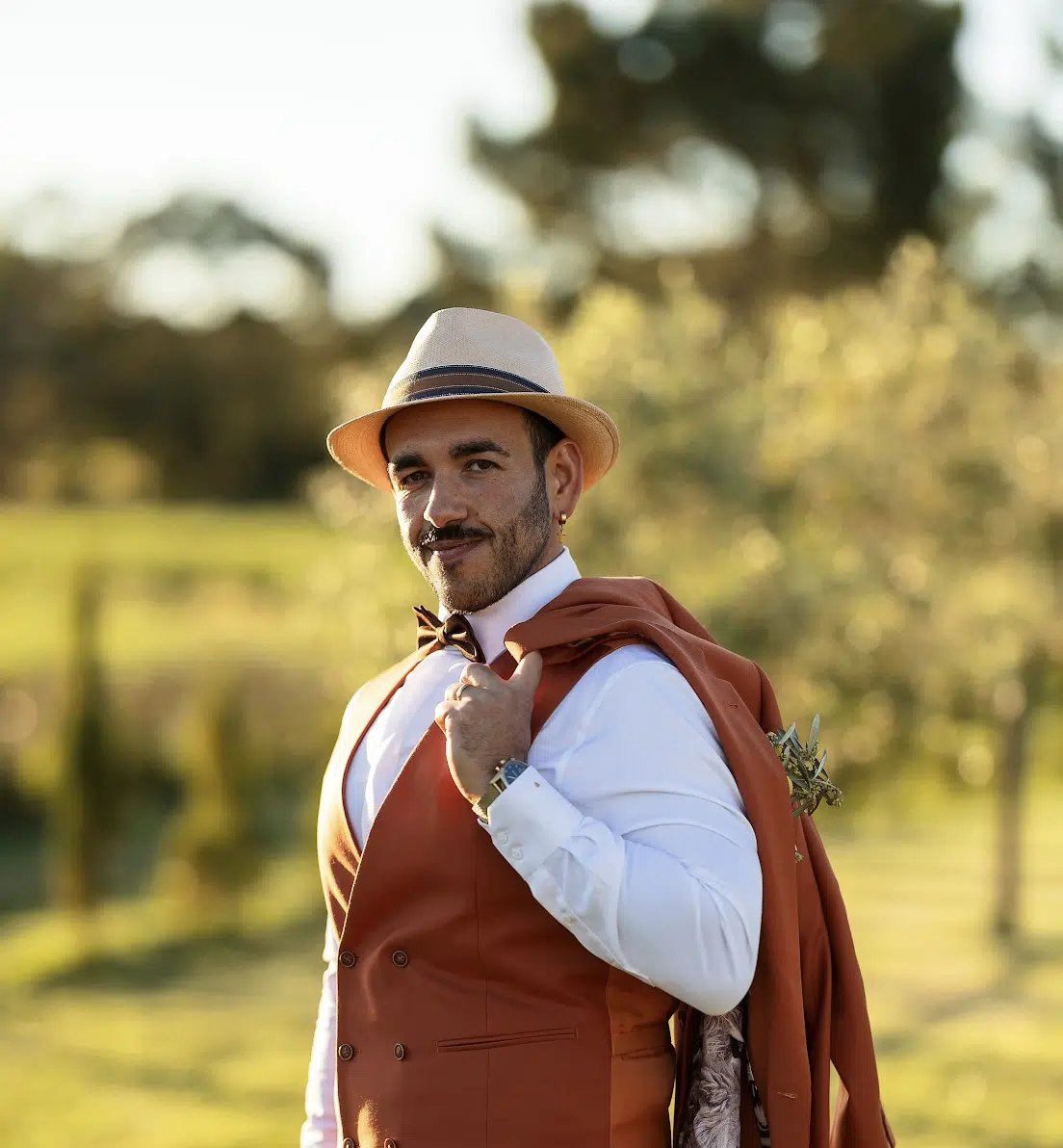 Chapeau borsalino italien mariage dolce vita