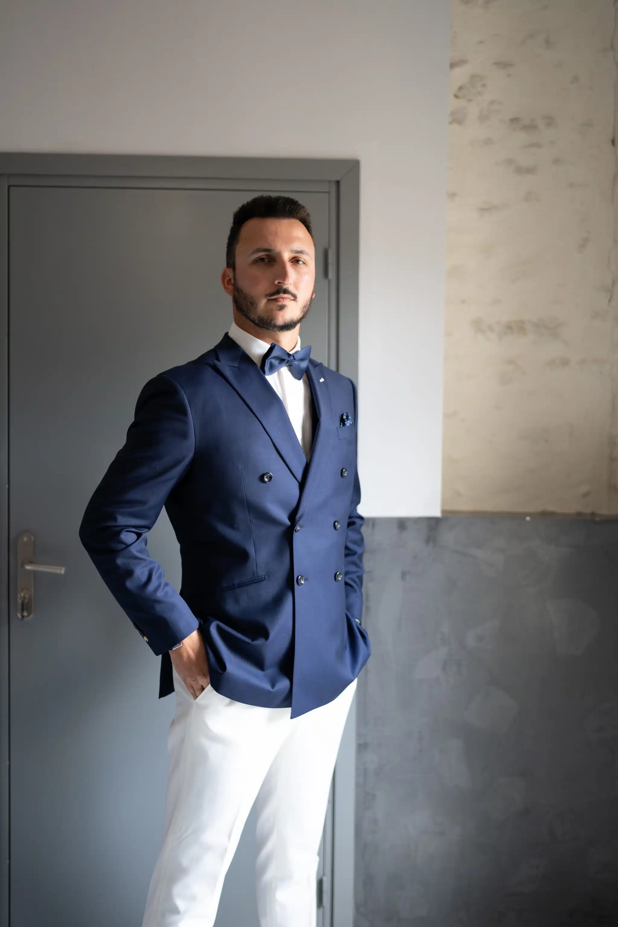 Veste costume croisée mariage bridgerton