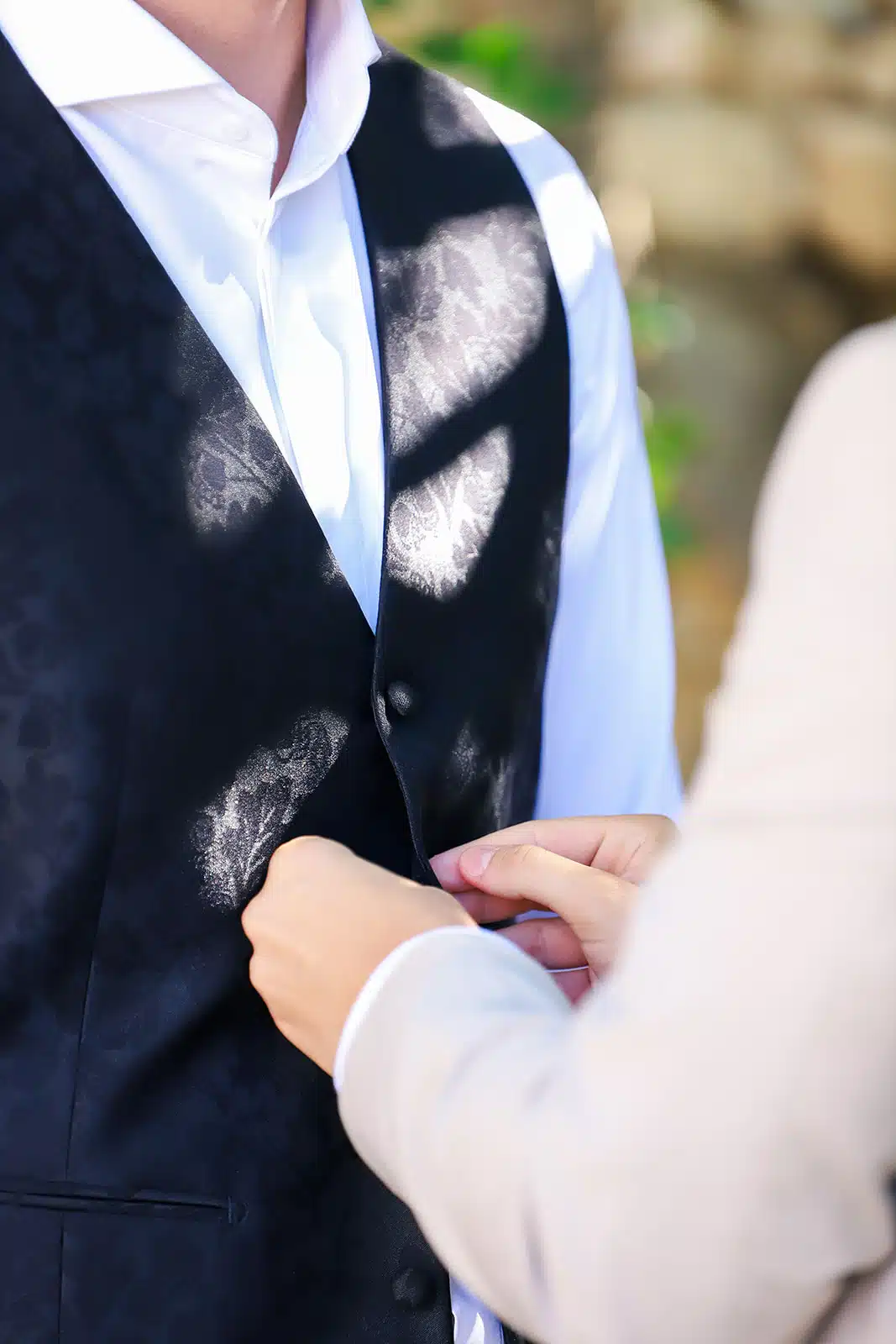Gilet brodé costume mariage bridgerton